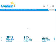 Tablet Screenshot of gvahim.org.il